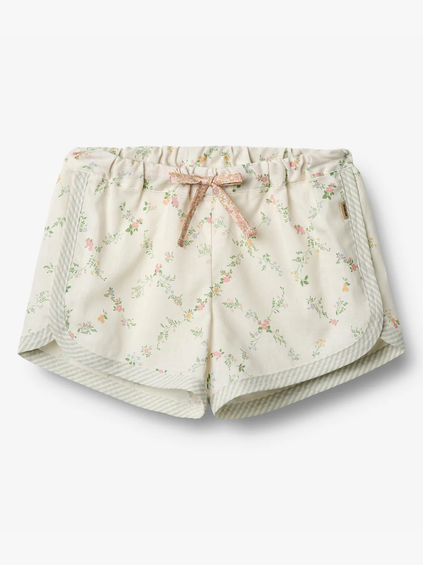 Wheat Shorts Inger Ivory Checked Flowers