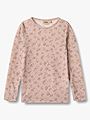 Wheat Wool T-Shirt Long Sleeve Alfie Lilac flowers