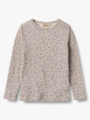 Wheat Wool T-Shirt Long Sleeve Alfie Blue flowers