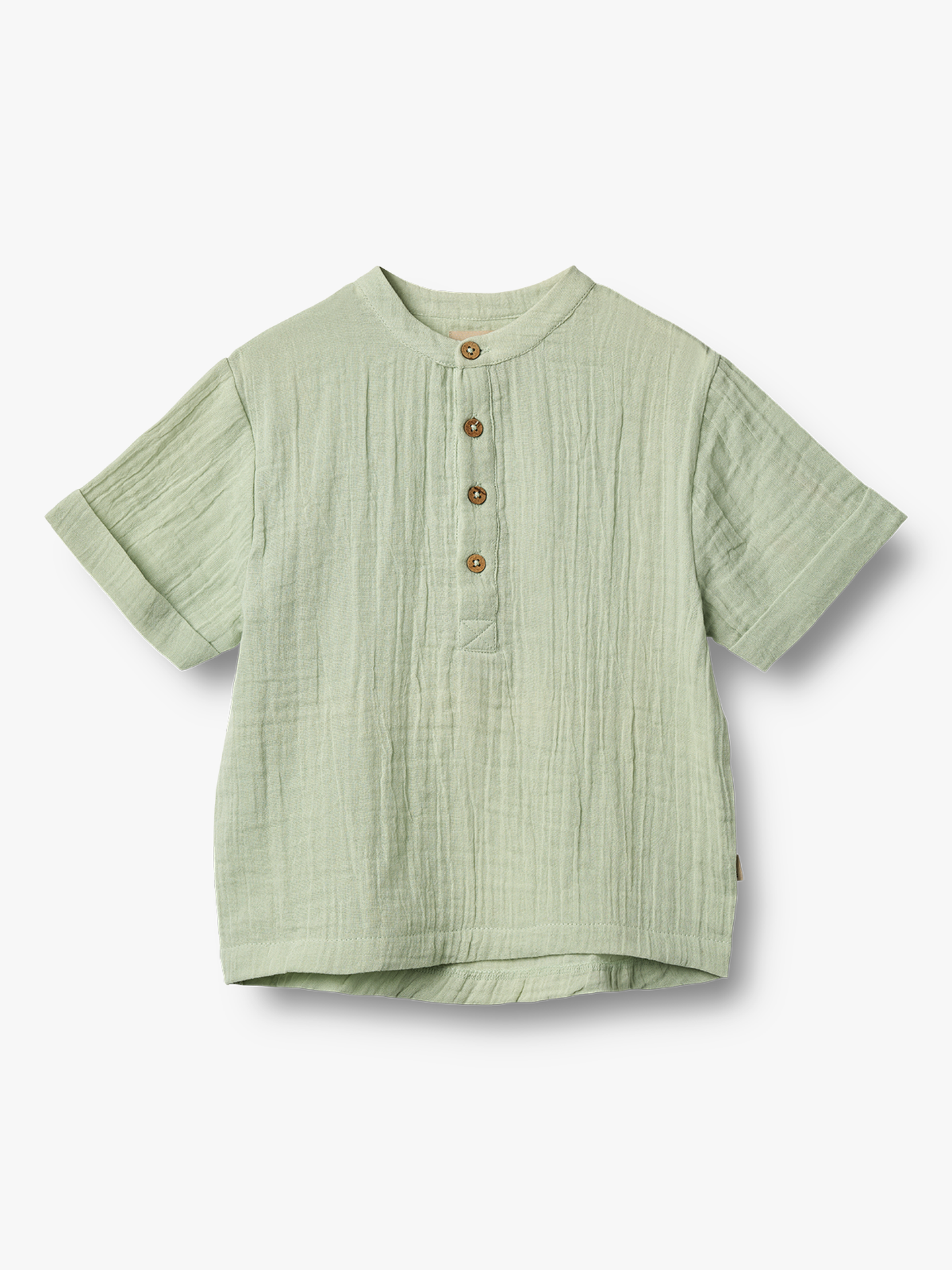 Wheat Shirt Short Sleeve Svend Soft Mint