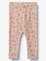 Wheat Wool Leggings Agi Lilac flowers