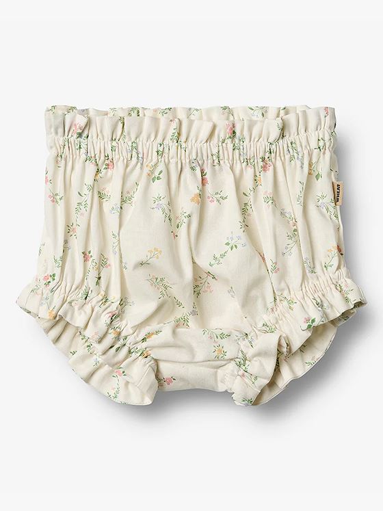 Wheat Bloomers Silla Ivory Checked Flowers