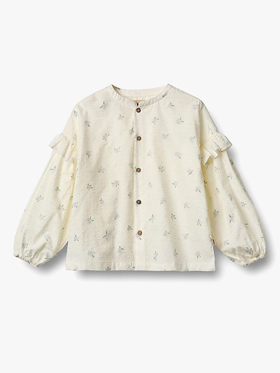 Wheat Shirt Gerda Blue Flowers
