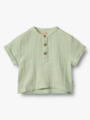 Wheat Shirt Short Sleeve Svend Soft Mint