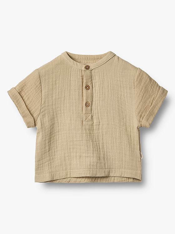 Wheat Shirt Short Sleeve Svend Soft Sand