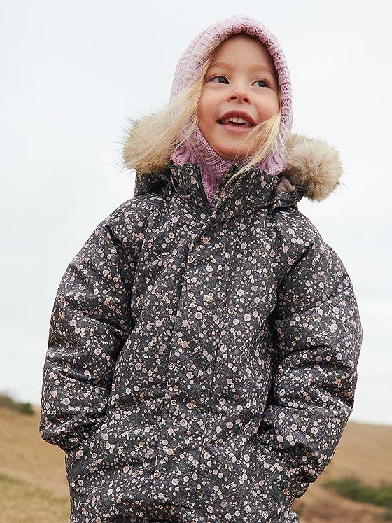 Wheat Snowsuit Moe Black sea open flowers
