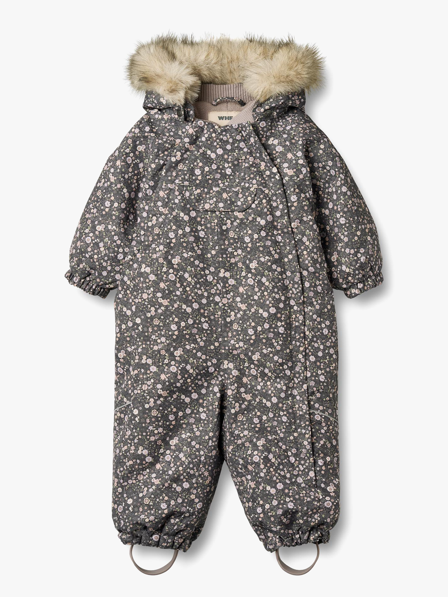 Wheat Snowsuit Nickie 9528 black sea open flowers