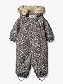 Wheat Snowsuit Nickie 9528 black sea open flowers
