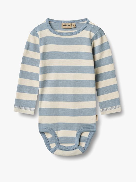 Wheat Body Long Sleeve Freddie Calm Blue Stripe