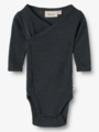 Wheat Wool Silk Body Long Sleeve Willow Navy