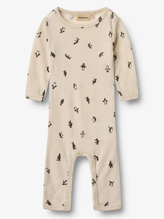 Wheat Wool Jumpsuit Long Sleeve Haven Penguins