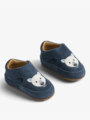 Wheat Pixi Indoor Shoe Dark Blue