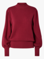 Y.A.S Fonny Long Sleeve Knit Pullover Tibetan Red
