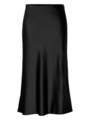 Y.A.S Pella High Waist Midi Skirt Black
