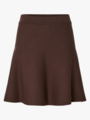 Y.A.S Fonny High Waisted Skirt Chocolate Brown
