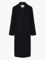 Y.A.S Margot Long Sleeve Long Coat Black