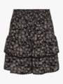 Y.A.S Tilera High Waist Smock Skirt Black tilera fungi