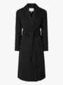 Y.A.S Kali Wool Blend Coat Black