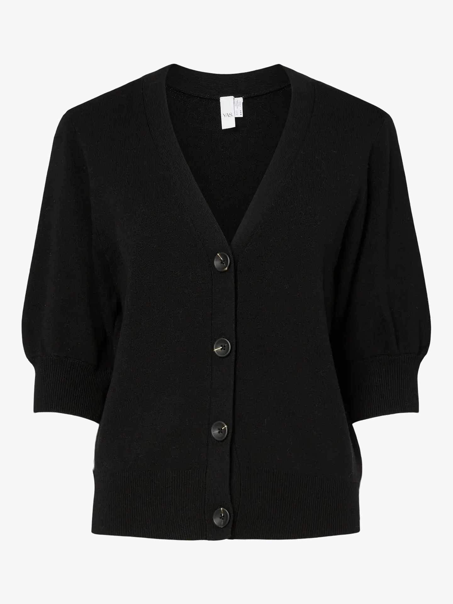 Y.A.S Fonny 2/4 Knit Cardigan Black